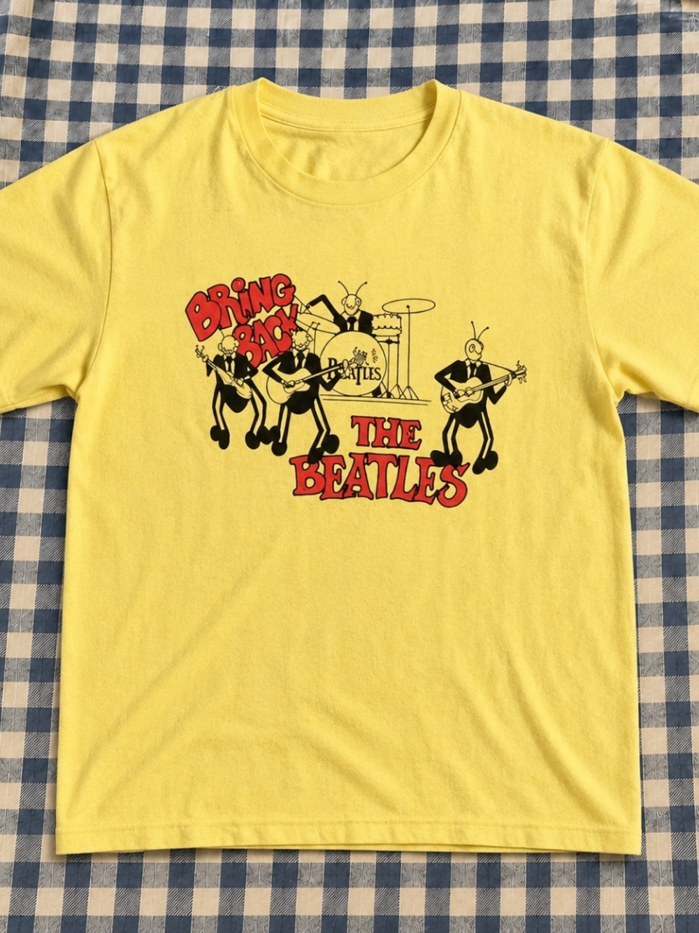 The Beatles Bring Back Yellow Graphic Unisex T‑Shirt